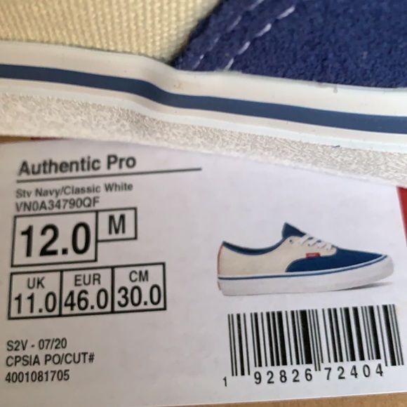 VANS AUTHENTIC PRO STV NAVY/CLASSIC WHITE WMNS - Picture 14 of 14